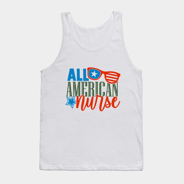 All American Nurse Tank Top by koolteas